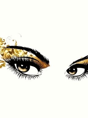 Fashion Eye Wall Decal 11.8" x 15.7"